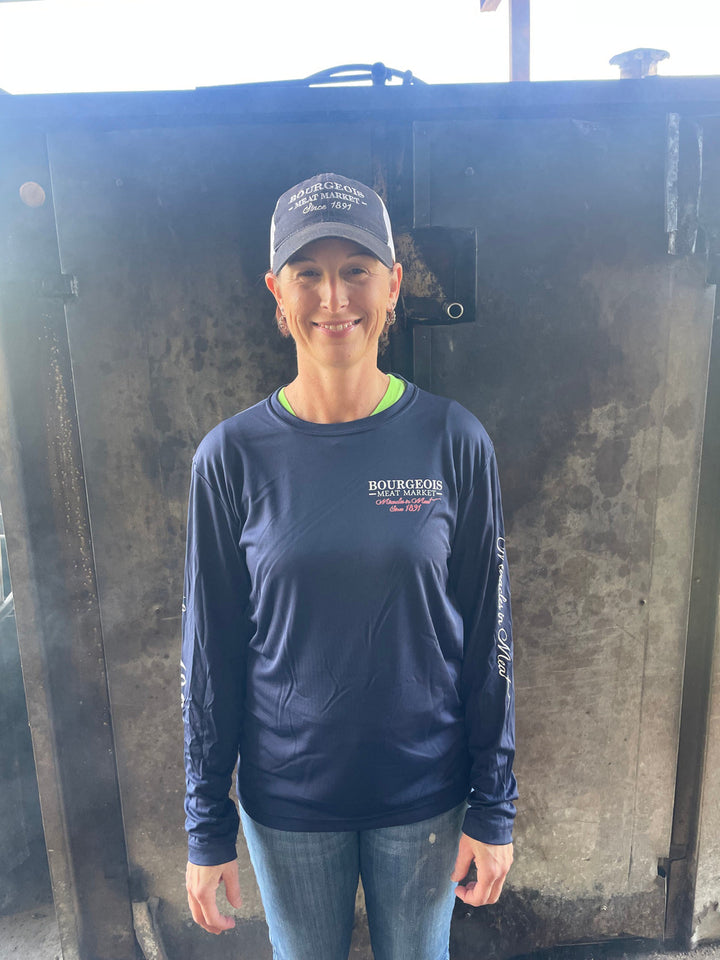 Stacey here is 5'7" 130lbs. She is wearing a SMALL.