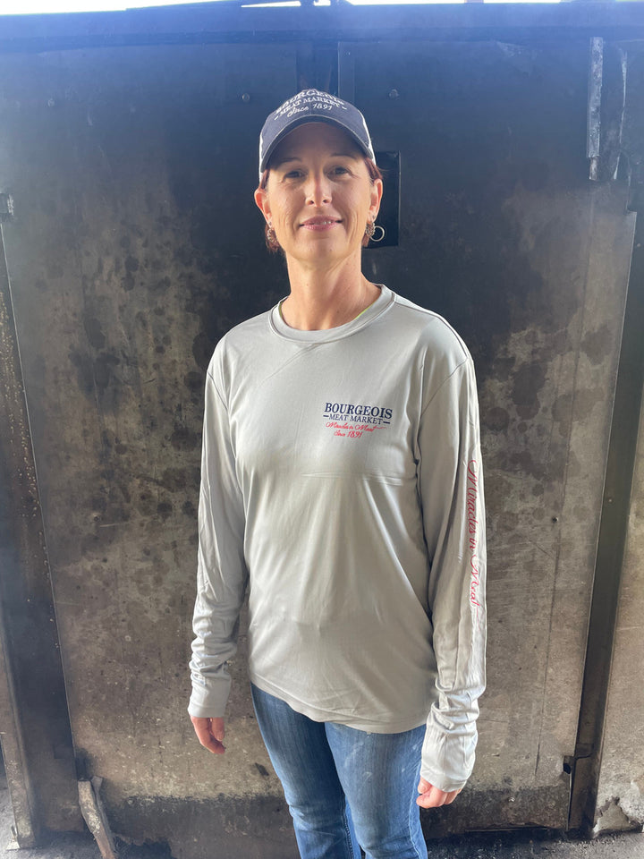 Stacey here is 5'7" 130lbs. She is wearing a SMALL.
